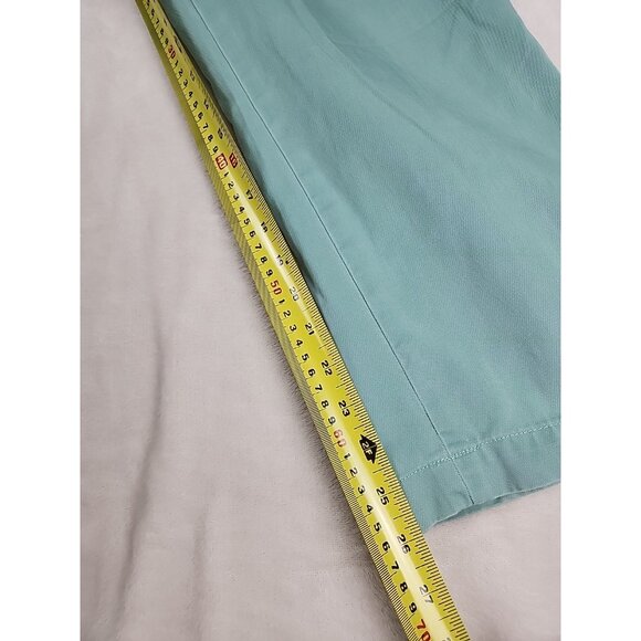 Polo Ralph Lauren Flat Front Cotton Green Chino Khaki Pants Classic Fit W30xL26 - Picture 7 of 15